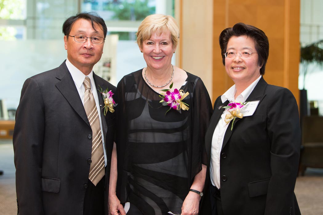 Minister of Justice, BC, Ms.. Susan Anton, Provincial Councilor Mr. John Yeh and Sunny